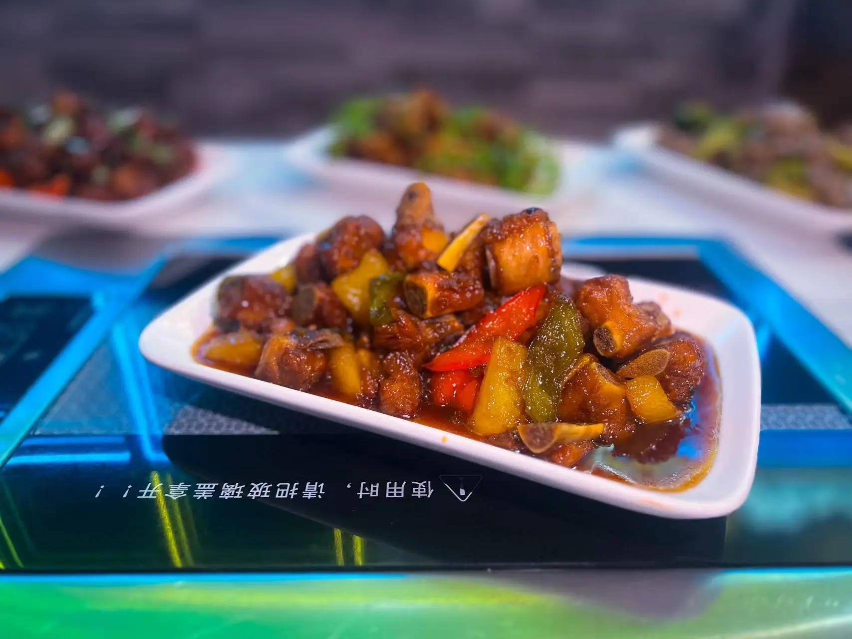 Sweet & Sour Ribs at Mia's Kitchen, a Chinese restaurant in San Marcos